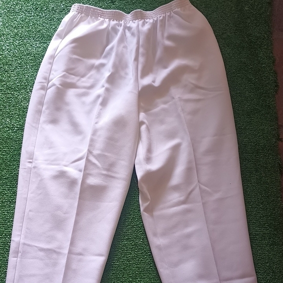 Alfred Dunner Pastel Striped Women's Button Down Shirt And Pants Set - Picture 4 of 4